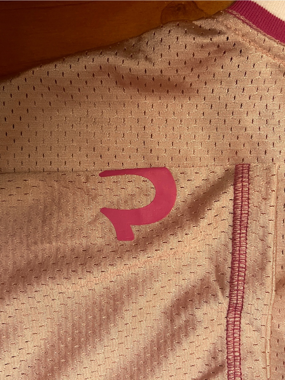 True Religion Girls' Pink Mesh '02' Cropped Jersey Top - Picture 6 of 11